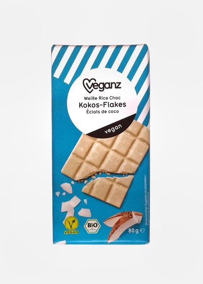 Weiße Rice Choc Kokos-Flakes